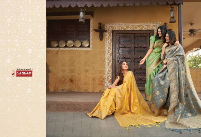 Sangam Hast Kala New Exclusive Wear Designer Cotton Handloom Saree Collection